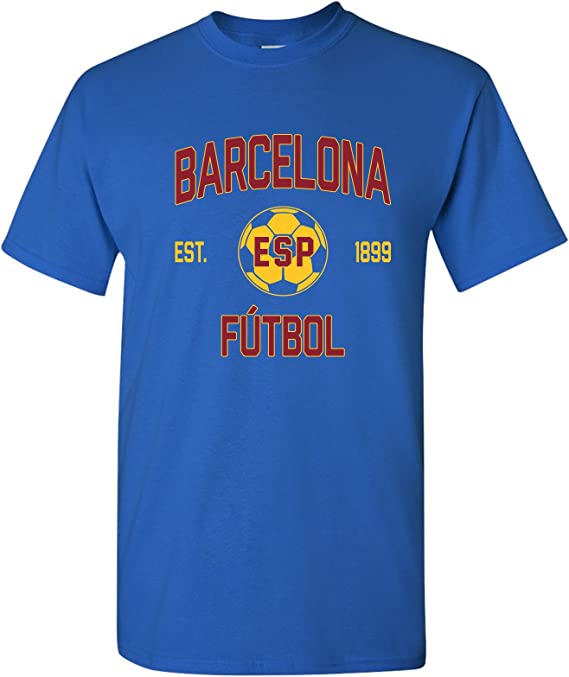 Barcelona Classic Arch Cup Soccer Tee: Timeless Style